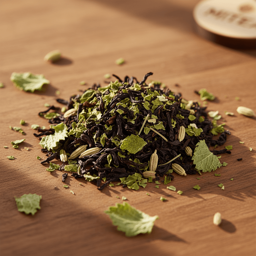 Lemon balm and peppermint